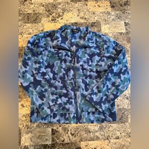 Eddie Bauer Kids Blue Camouflage Fleece